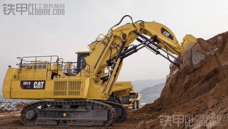 卡特彼勒巨无霸设备续:6018正铲液压挖掘机